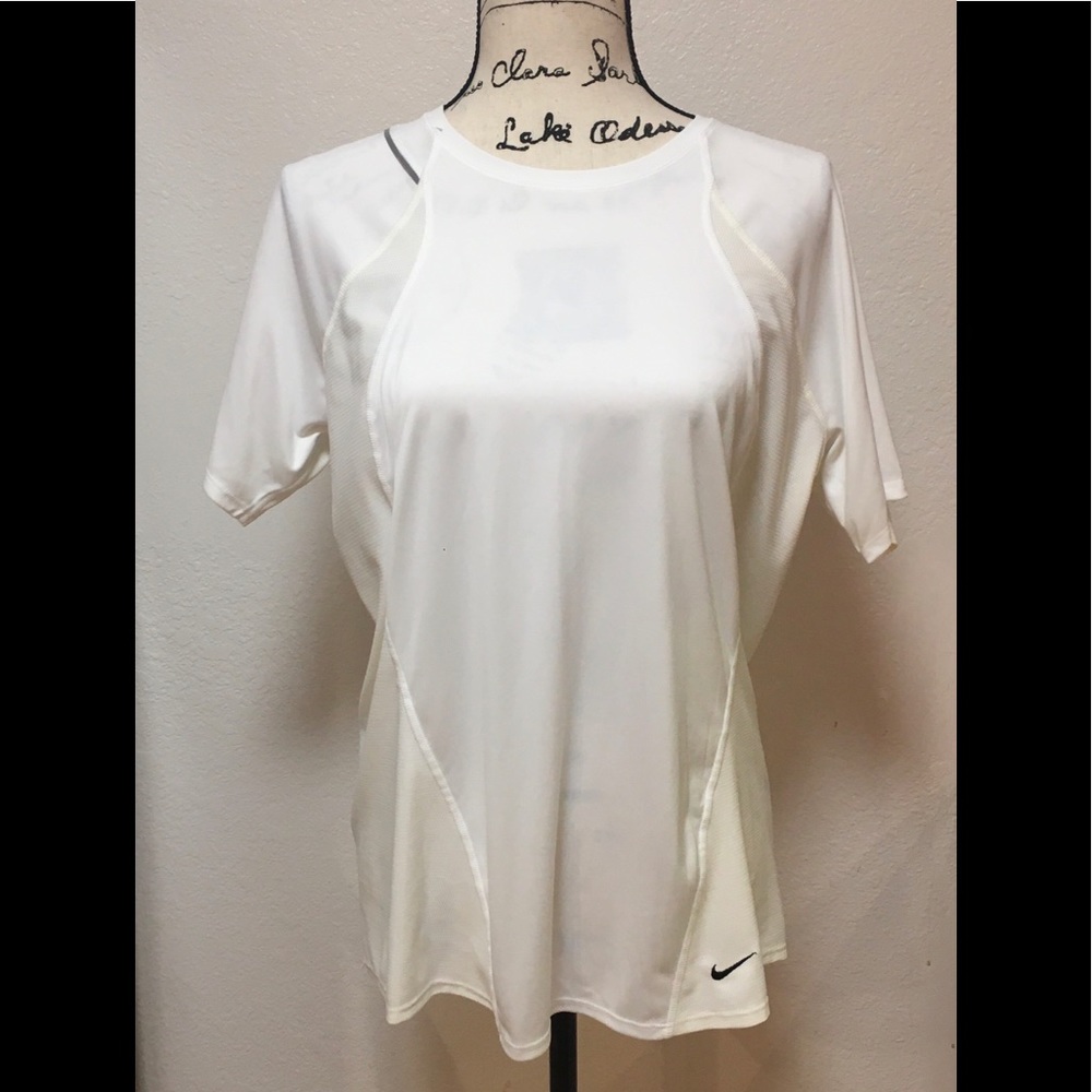 White Nike athletic top